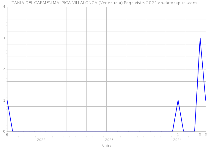 TANIA DEL CARMEN MALPICA VILLALONGA (Venezuela) Page visits 2024 