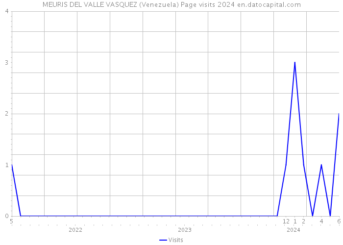 MEURIS DEL VALLE VASQUEZ (Venezuela) Page visits 2024 