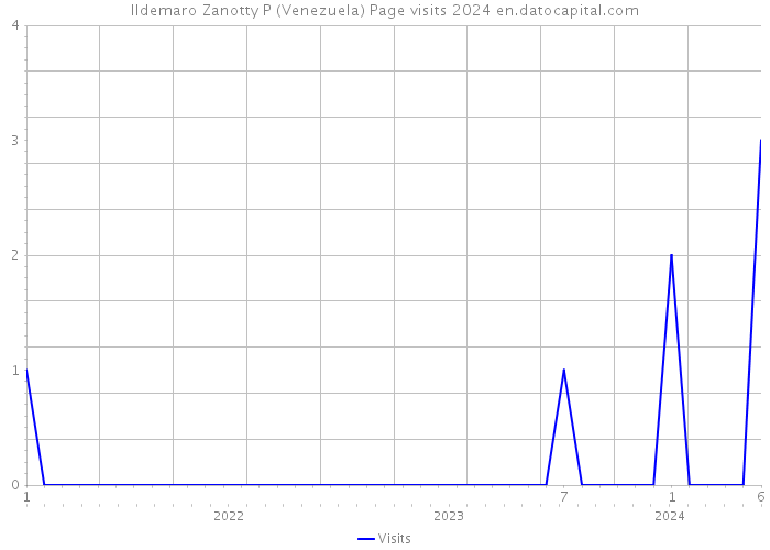 Ildemaro Zanotty P (Venezuela) Page visits 2024 