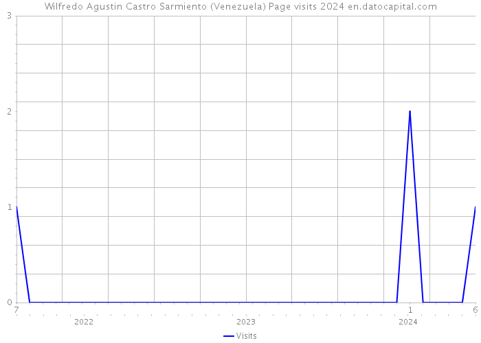 Wilfredo Agustin Castro Sarmiento (Venezuela) Page visits 2024 