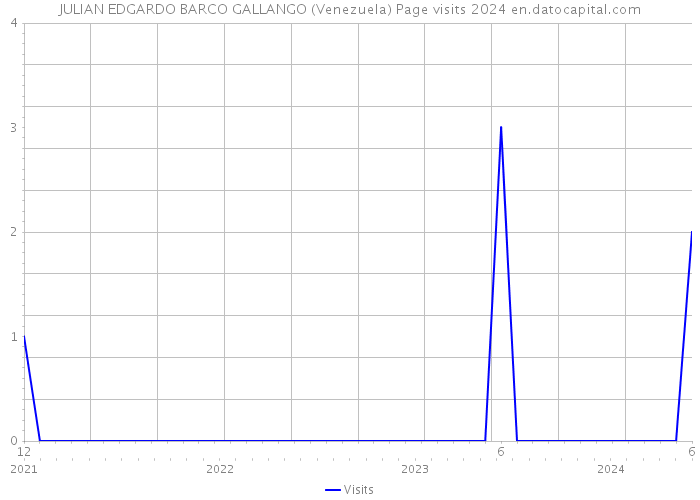 JULIAN EDGARDO BARCO GALLANGO (Venezuela) Page visits 2024 