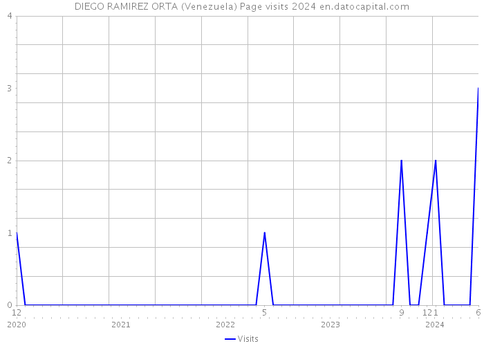 DIEGO RAMIREZ ORTA (Venezuela) Page visits 2024 