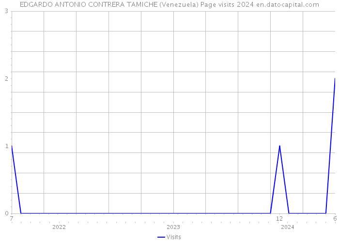 EDGARDO ANTONIO CONTRERA TAMICHE (Venezuela) Page visits 2024 