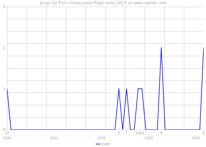 Jorge Gil Toro (Venezuela) Page visits 2024 