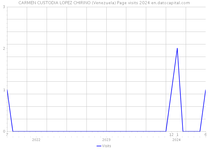 CARMEN CUSTODIA LOPEZ CHIRINO (Venezuela) Page visits 2024 