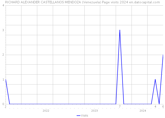RICHARD ALEXANDER CASTELLANOS MENDOZA (Venezuela) Page visits 2024 
