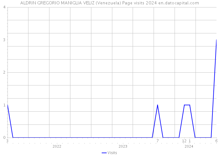 ALDRIN GREGORIO MANIGLIA VELIZ (Venezuela) Page visits 2024 