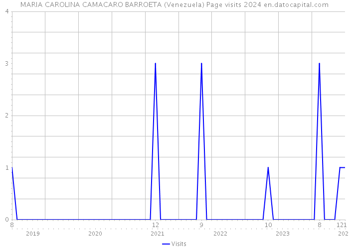 MARIA CAROLINA CAMACARO BARROETA (Venezuela) Page visits 2024 