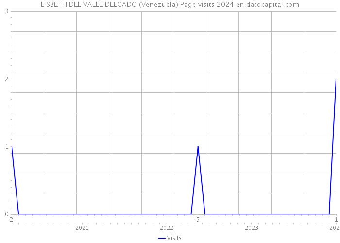 LISBETH DEL VALLE DELGADO (Venezuela) Page visits 2024 