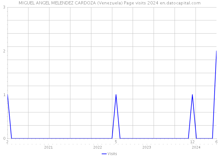 MIGUEL ANGEL MELENDEZ CARDOZA (Venezuela) Page visits 2024 