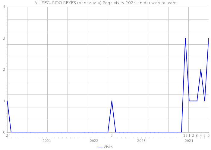 ALI SEGUNDO REYES (Venezuela) Page visits 2024 