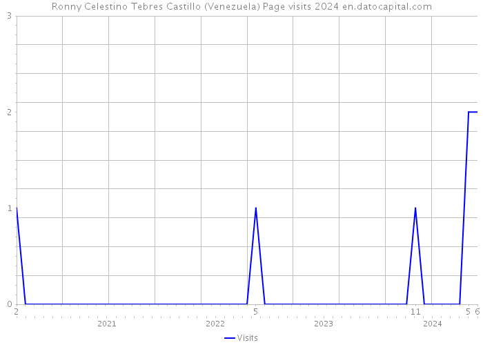 Ronny Celestino Tebres Castillo (Venezuela) Page visits 2024 