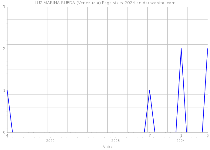LUZ MARINA RUEDA (Venezuela) Page visits 2024 
