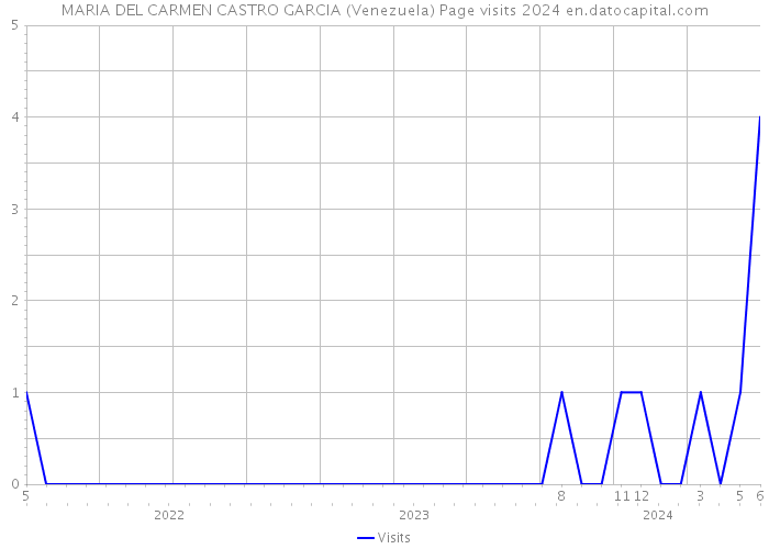 MARIA DEL CARMEN CASTRO GARCIA (Venezuela) Page visits 2024 