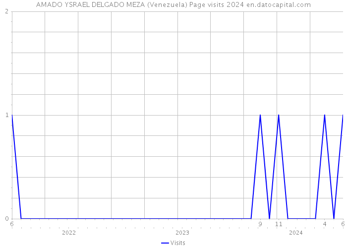 AMADO YSRAEL DELGADO MEZA (Venezuela) Page visits 2024 