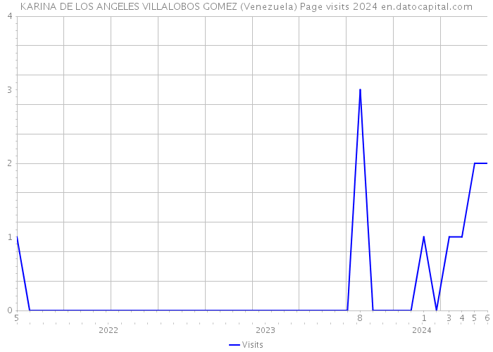 KARINA DE LOS ANGELES VILLALOBOS GOMEZ (Venezuela) Page visits 2024 