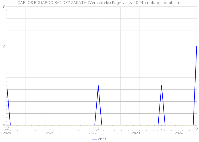 CARLOS EDUARDO BANDEZ ZAPATA (Venezuela) Page visits 2024 