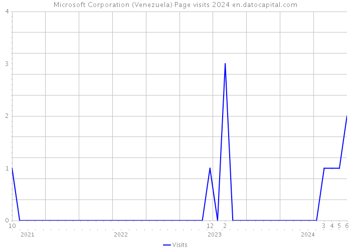 Microsoft Corporation (Venezuela) Page visits 2024 