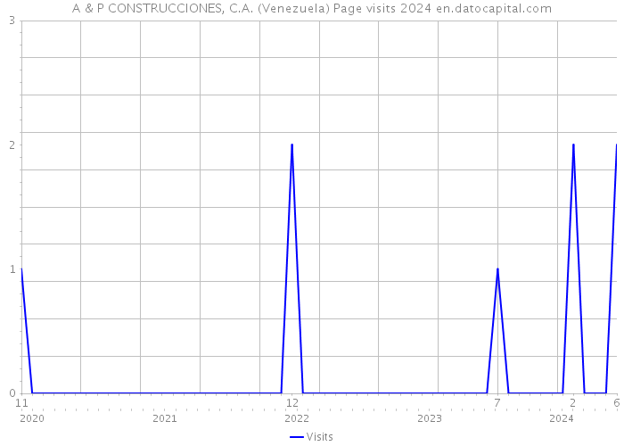 A & P CONSTRUCCIONES, C.A. (Venezuela) Page visits 2024 