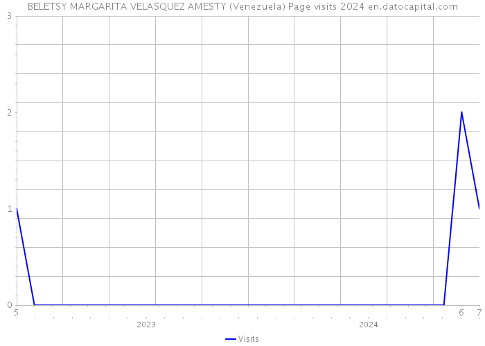 BELETSY MARGARITA VELASQUEZ AMESTY (Venezuela) Page visits 2024 