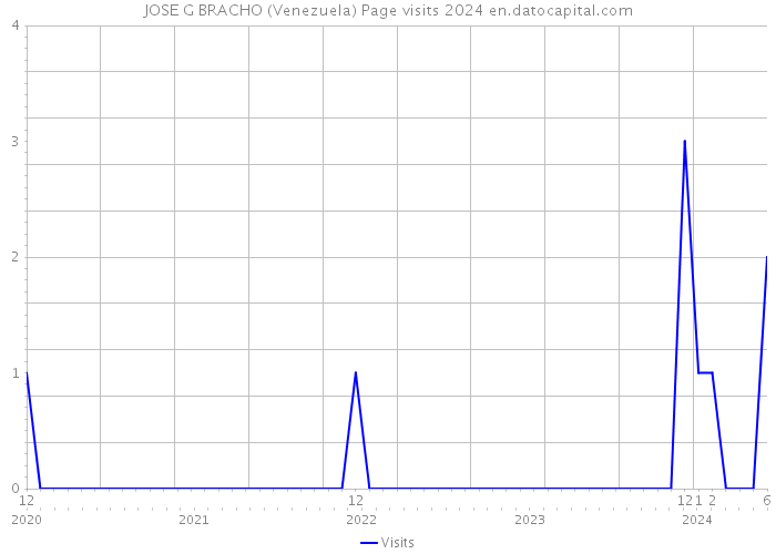JOSE G BRACHO (Venezuela) Page visits 2024 