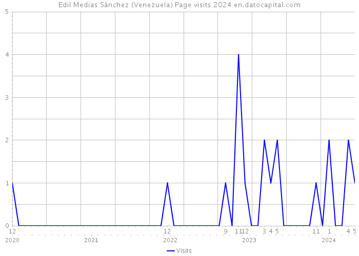 Edil Medias Sánchez (Venezuela) Page visits 2024 