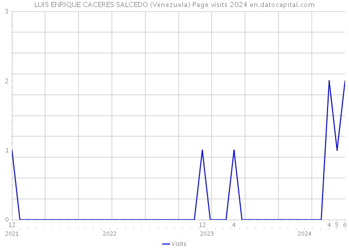 LUIS ENRIQUE CACERES SALCEDO (Venezuela) Page visits 2024 
