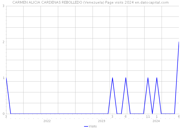 CARMEN ALICIA CARDENAS REBOLLEDO (Venezuela) Page visits 2024 