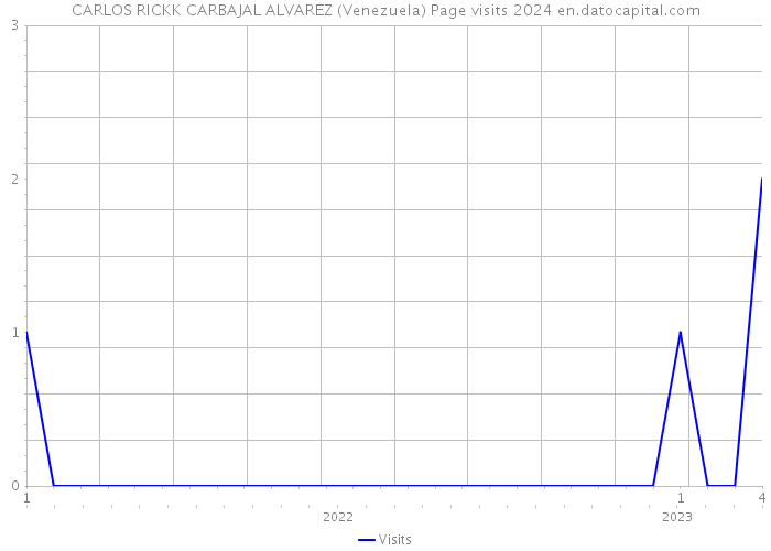 CARLOS RICKK CARBAJAL ALVAREZ (Venezuela) Page visits 2024 