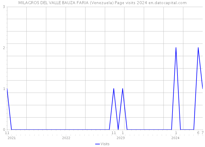 MILAGROS DEL VALLE BAUZA FARIA (Venezuela) Page visits 2024 