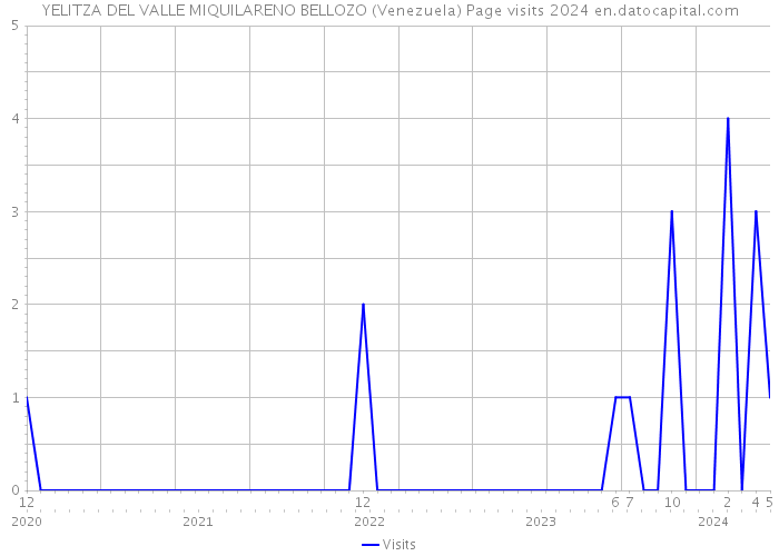 YELITZA DEL VALLE MIQUILARENO BELLOZO (Venezuela) Page visits 2024 