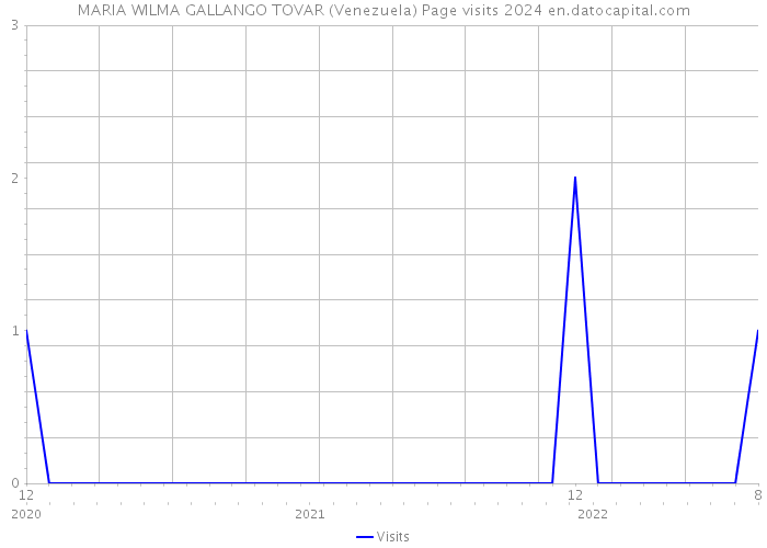 MARIA WILMA GALLANGO TOVAR (Venezuela) Page visits 2024 