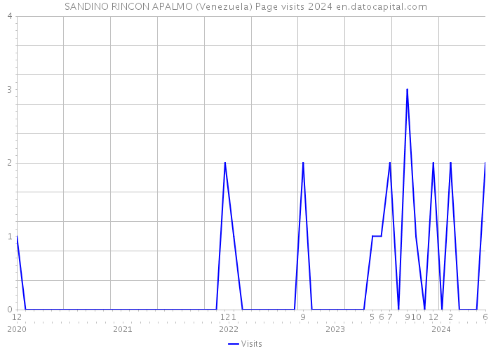 SANDINO RINCON APALMO (Venezuela) Page visits 2024 