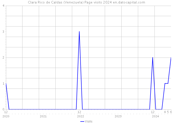 Clara Rico de Caldas (Venezuela) Page visits 2024 