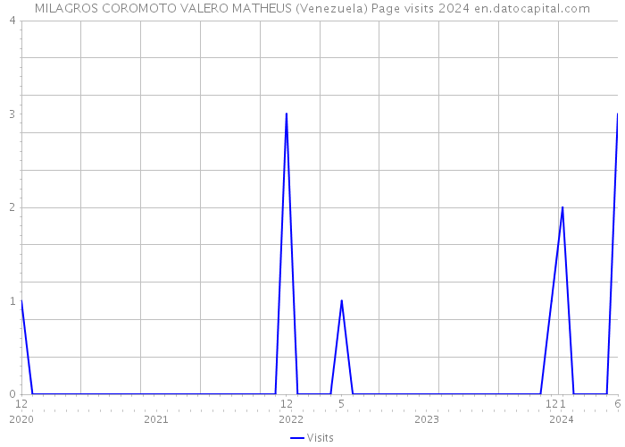 MILAGROS COROMOTO VALERO MATHEUS (Venezuela) Page visits 2024 