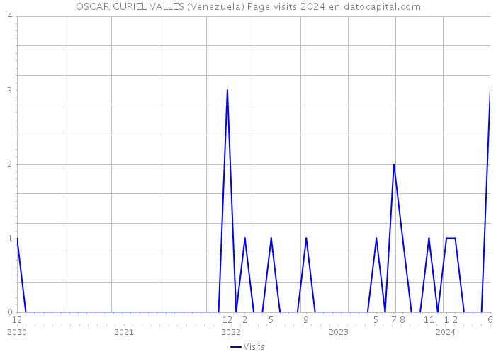 OSCAR CURIEL VALLES (Venezuela) Page visits 2024 
