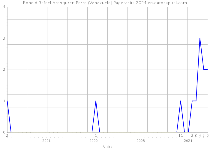Ronald Rafael Aranguren Parra (Venezuela) Page visits 2024 