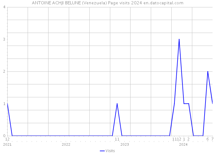 ANTOINE ACHJI BELUNE (Venezuela) Page visits 2024 