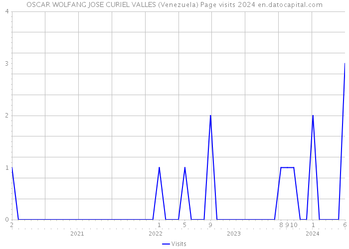 OSCAR WOLFANG JOSE CURIEL VALLES (Venezuela) Page visits 2024 