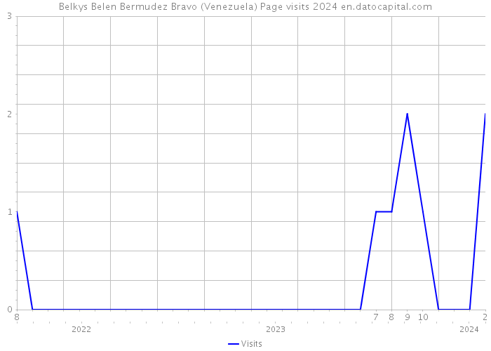 Belkys Belen Bermudez Bravo (Venezuela) Page visits 2024 