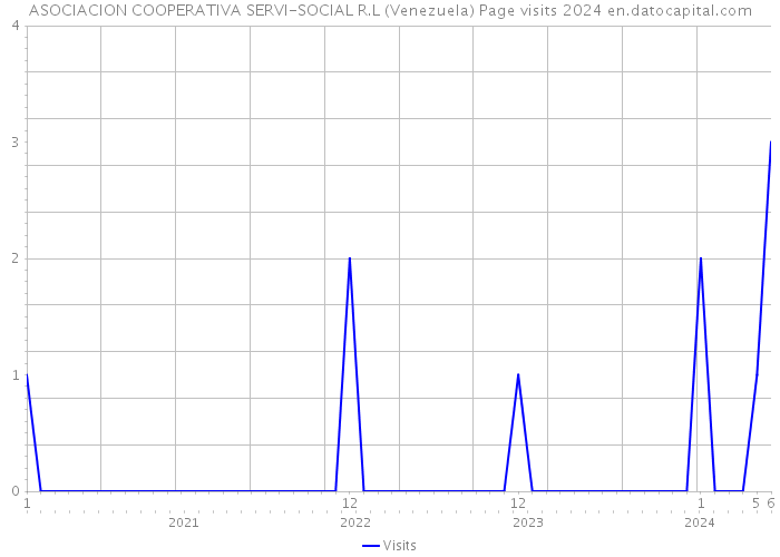 ASOCIACION COOPERATIVA SERVI-SOCIAL R.L (Venezuela) Page visits 2024 