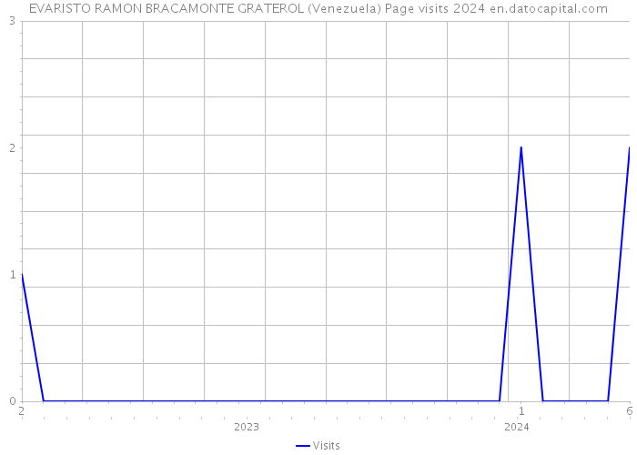 EVARISTO RAMON BRACAMONTE GRATEROL (Venezuela) Page visits 2024 