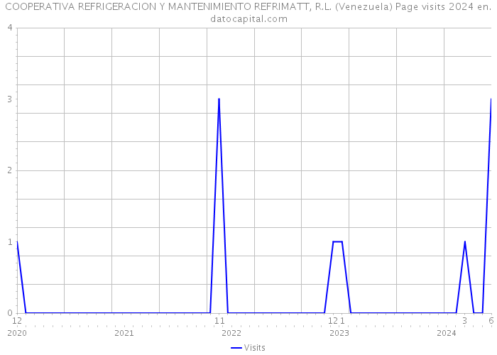 COOPERATIVA REFRIGERACION Y MANTENIMIENTO REFRIMATT, R.L. (Venezuela) Page visits 2024 