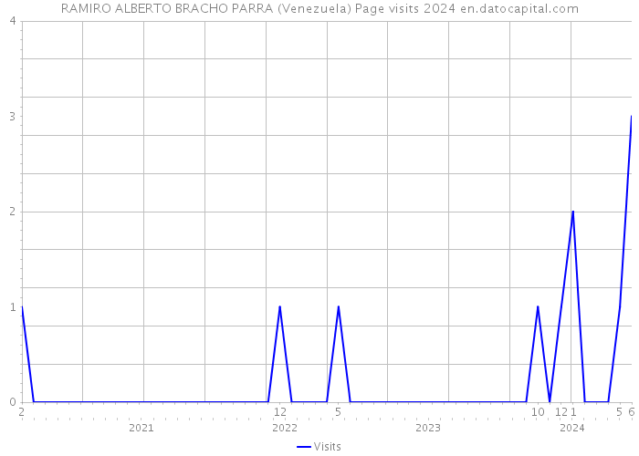 RAMIRO ALBERTO BRACHO PARRA (Venezuela) Page visits 2024 