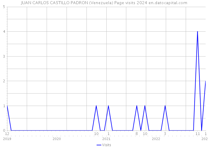 JUAN CARLOS CASTILLO PADRON (Venezuela) Page visits 2024 
