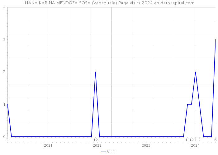 ILIANA KARINA MENDOZA SOSA (Venezuela) Page visits 2024 