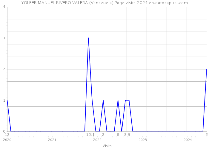 YOLBER MANUEL RIVERO VALERA (Venezuela) Page visits 2024 