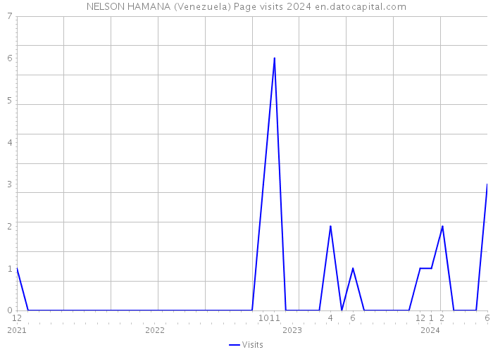 NELSON HAMANA (Venezuela) Page visits 2024 