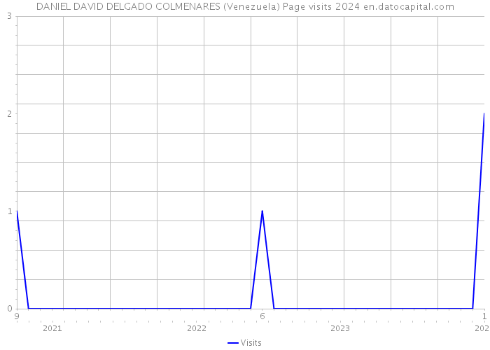 DANIEL DAVID DELGADO COLMENARES (Venezuela) Page visits 2024 