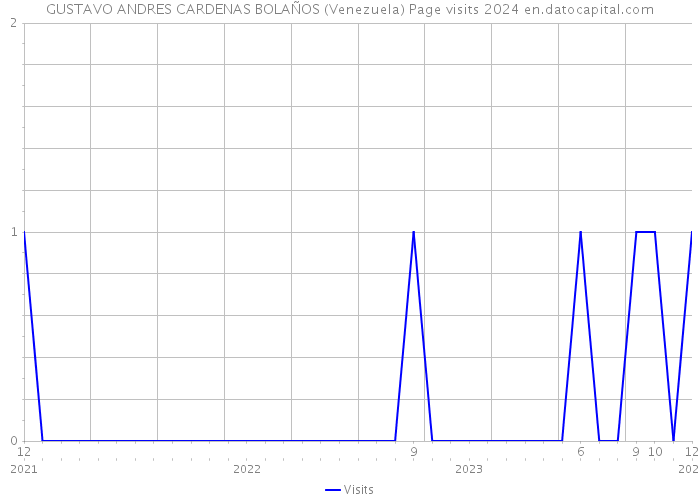 GUSTAVO ANDRES CARDENAS BOLAÑOS (Venezuela) Page visits 2024 